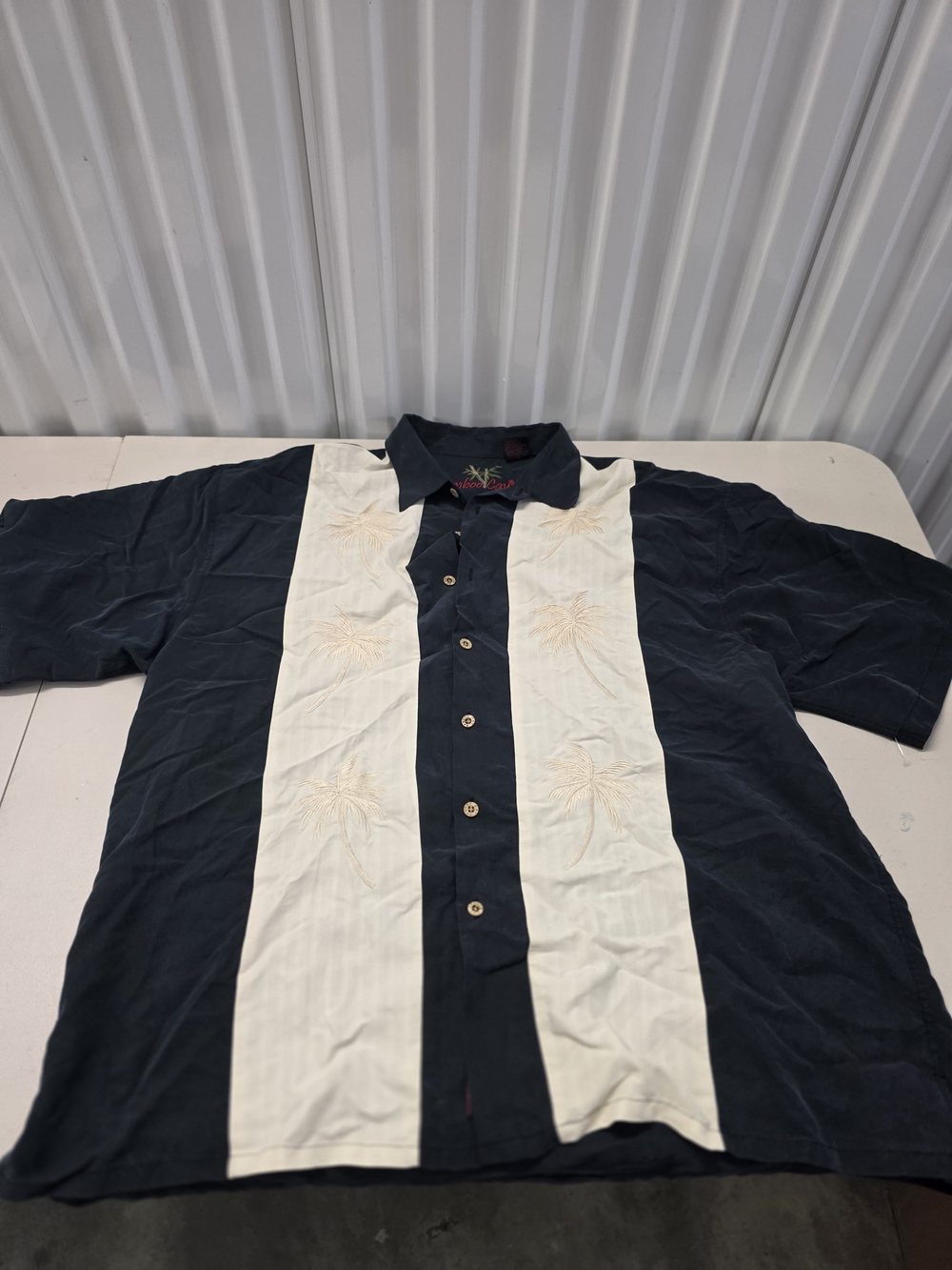 Bamboo Cay Tropical Hawaiian Button Up Shirt Men's Size XL